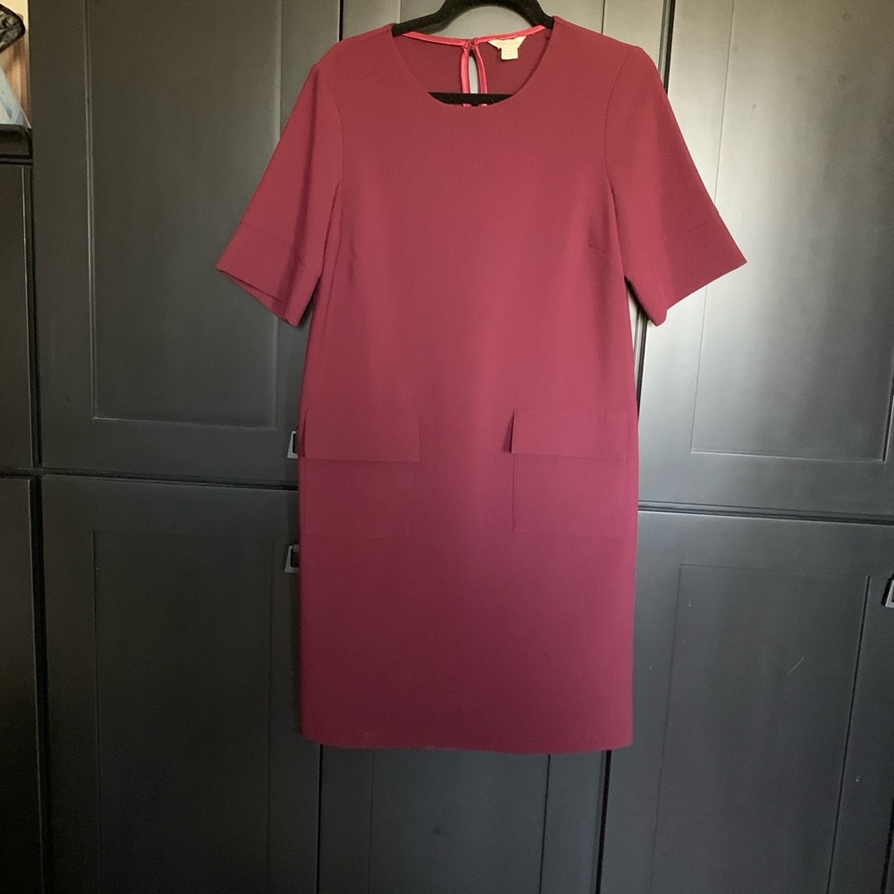 Monsoon Burgundy Dress 8